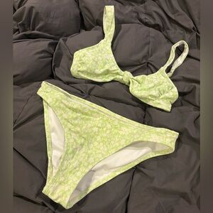 Green Floral Bikini Set!